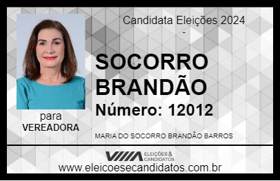 Candidato SOCORRO BRANDÃO 2024 - CAXIAS - Eleições