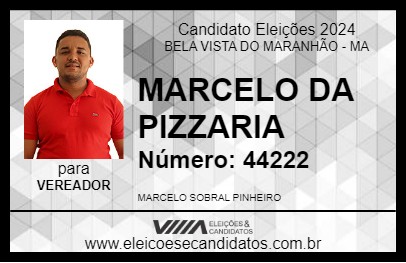 Candidato MARCELO DA PIZZARIA 2024 - BELA VISTA DO MARANHÃO - Eleições