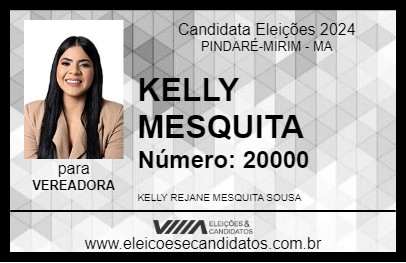 Candidato KELLY MESQUITA 2024 - PINDARÉ-MIRIM - Eleições