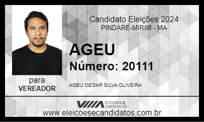 Candidato AGEU 2024 - PINDARÉ-MIRIM - Eleições