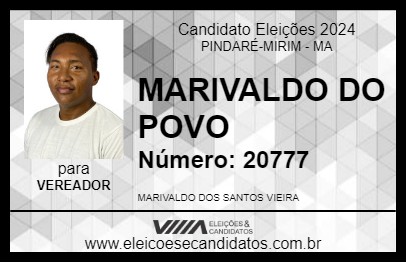 Candidato MARIVALDO DO POVO 2024 - PINDARÉ-MIRIM - Eleições