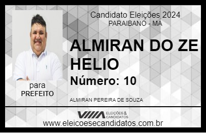 Candidato ALMIRAN DO ZE HELIO 2024 - PARAIBANO - Eleições