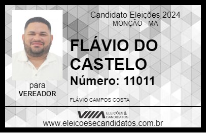 Candidato FLÁVIO CAMPOS DO CASTELO 2024 - MONÇÃO - Eleições