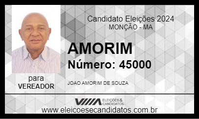 Candidato AMORIM 2024 - MONÇÃO - Eleições