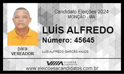 Candidato LUÍS ALFREDO 2024 - MONÇÃO - Eleições