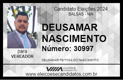 Candidato DEUSAMAR NASCIMENTO 2024 - BALSAS - Eleições