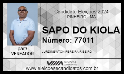 Candidato SAPO DO KIOLA 2024 - PINHEIRO - Eleições