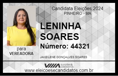 Candidato LENINHA SOARES  2024 - PINHEIRO - Eleições