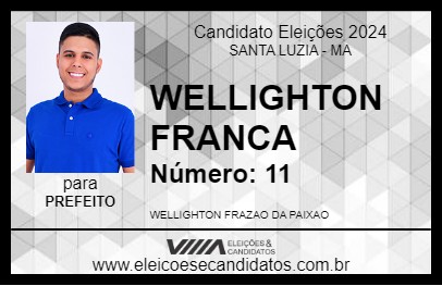 Candidato WELLIGHTON FRANCA 2024 - SANTA LUZIA - Eleições