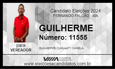 Candidato GUILHERME 2024 - FERNANDO FALCÃO - Eleições