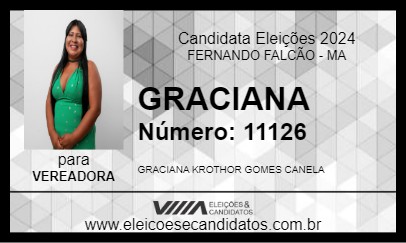 Candidato GRACIANA 2024 - FERNANDO FALCÃO - Eleições