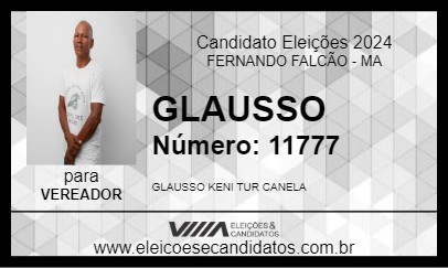 Candidato GLAUSSO 2024 - FERNANDO FALCÃO - Eleições