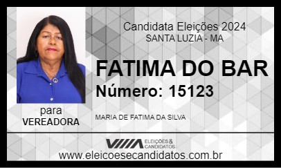 Candidato FATIMA DO BAR 2024 - SANTA LUZIA - Eleições