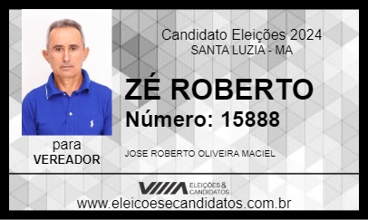 Candidato ZÉ ROBERTO 2024 - SANTA LUZIA - Eleições