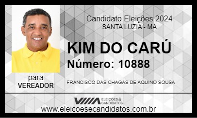 Candidato KIM DO CARÚ 2024 - SANTA LUZIA - Eleições