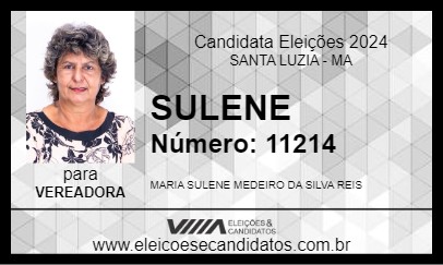 Candidato SULENE 2024 - SANTA LUZIA - Eleições