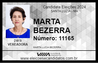 Candidato MARTA BEZERRA 2024 - SANTA LUZIA - Eleições