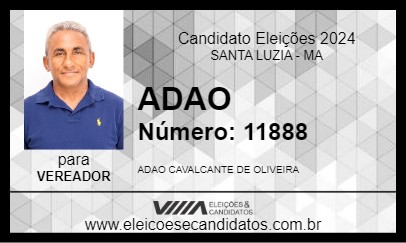 Candidato ADAO 2024 - SANTA LUZIA - Eleições