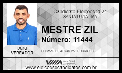 Candidato MESTRE ZIL 2024 - SANTA LUZIA - Eleições