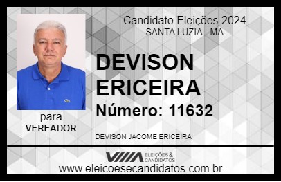 Candidato DEVISON ERICEIRA 2024 - SANTA LUZIA - Eleições