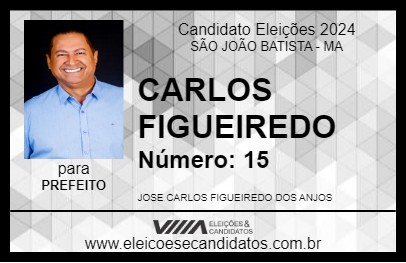 Candidato CARLOS FIGUEIREDO 2024 - SÃO JOÃO BATISTA - Eleições