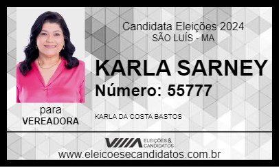 Candidato KARLA SARNEY 2024 - SÃO LUÍS - Eleições