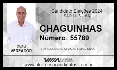 Candidato CHAGUINHAS 2024 - SÃO LUÍS - Eleições