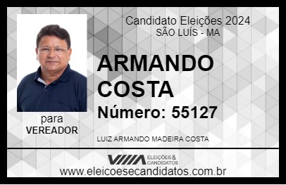 Candidato ARMANDO COSTA 2024 - SÃO LUÍS - Eleições