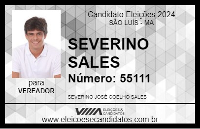 Candidato SEVERINO SALES 2024 - SÃO LUÍS - Eleições