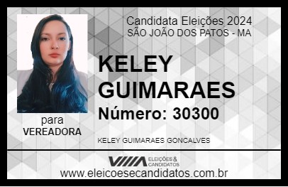 Candidato KELEY GUIMARAES 2024 - SÃO JOÃO DOS PATOS - Eleições