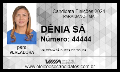 Candidato DÊNIA SÁ 2024 - PARAIBANO - Eleições