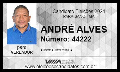 Candidato ANDRÉ ALVES 2024 - PARAIBANO - Eleições