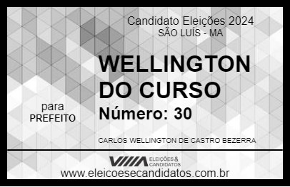 Candidato WELLINGTON DO CURSO 2024 - SÃO LUÍS - Eleições