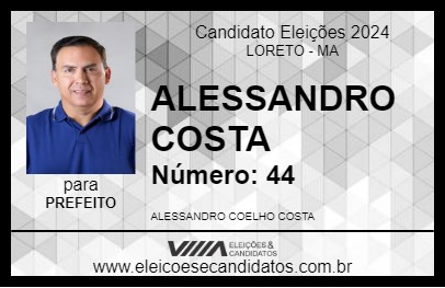 Candidato ALESSANDRO COSTA 2024 - LORETO - Eleições