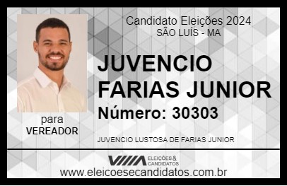 Candidato JUVENCIO FARIAS JUNIOR 2024 - SÃO LUÍS - Eleições