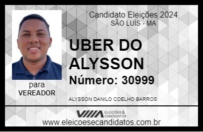 Candidato UBER DO ALYSSON 2024 - SÃO LUÍS - Eleições