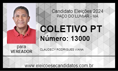 Candidato COLETIVO PT 2024 - PAÇO DO LUMIAR - Eleições