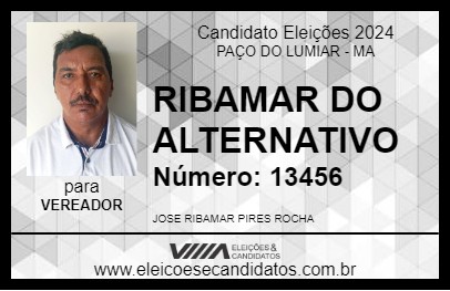 Candidato RIBAMAR DO ALTERNATIVO 2024 - PAÇO DO LUMIAR - Eleições