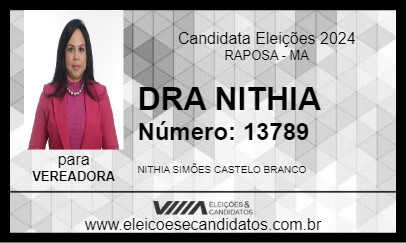 Candidato DRA NITHIA 2024 - RAPOSA - Eleições