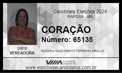 Candidato CORAÇÃO 2024 - RAPOSA - Eleições