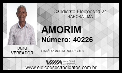 Candidato AMORIM 2024 - RAPOSA - Eleições