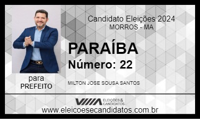 Candidato PARAÍBA 2024 - MORROS - Eleições