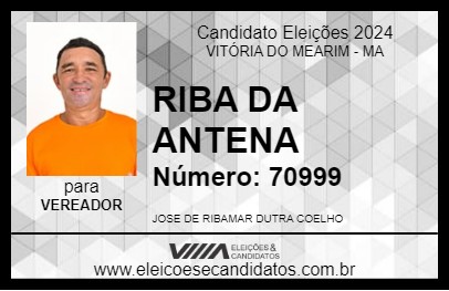 Candidato RIBA DA ANTENA 2024 - VITÓRIA DO MEARIM - Eleições