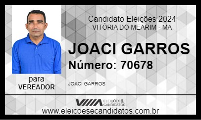 Candidato JOACI GARROS 2024 - VITÓRIA DO MEARIM - Eleições