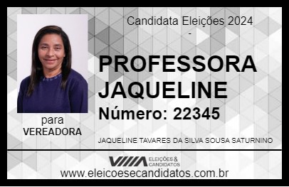 Candidato PROFESSORA JAQUELINE 2024 - PEDREIRAS - Eleições