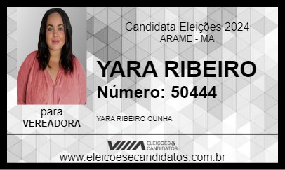 Candidato YARA RIBEIRO 2024 - ARAME - Eleições