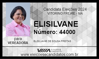 Candidato ELISILVANE 2024 - VITORINO FREIRE - Eleições