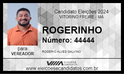 Candidato ROGERINHO 2024 - VITORINO FREIRE - Eleições