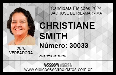 Candidato CHRISTIANE SMITH 2024 - SÃO JOSÉ DE RIBAMAR - Eleições