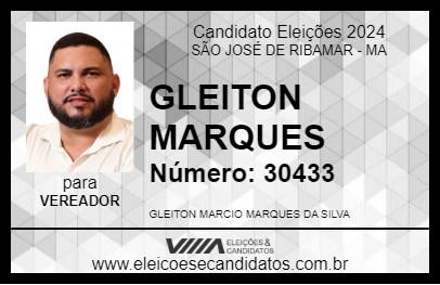 Candidato GLEITON MARQUES 2024 - SÃO JOSÉ DE RIBAMAR - Eleições